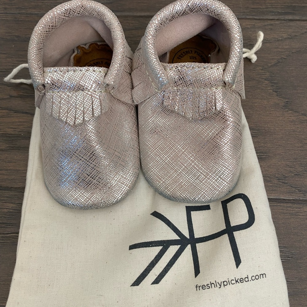 Freshly Picked Metallic Moccasins